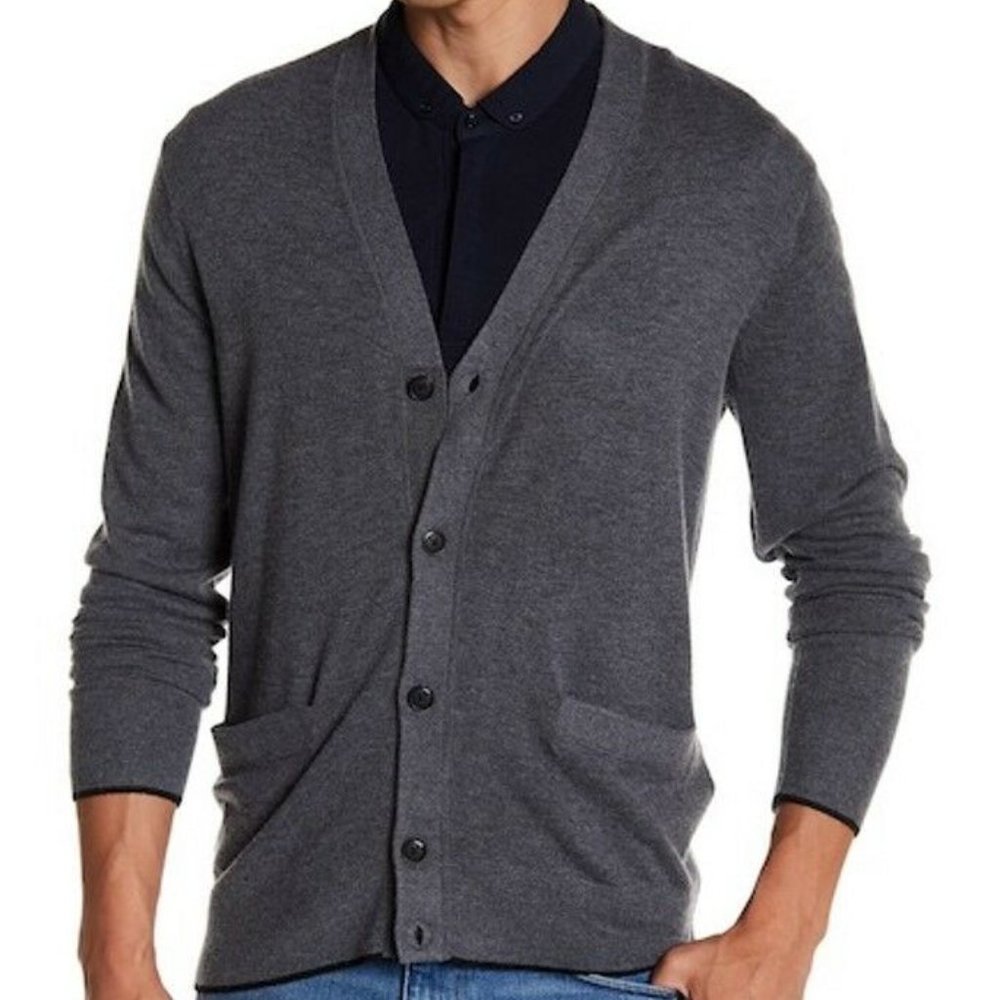Jack Spade  Tipped Cardigan Sweater
